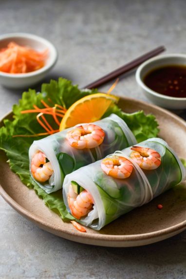 Shrimp Rice Paper Rolls Dim Sum Recipe