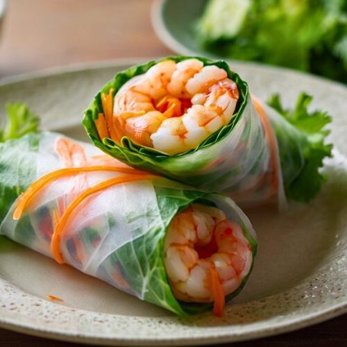Shrimp Rice Paper Rolls Dim Sum Recipe